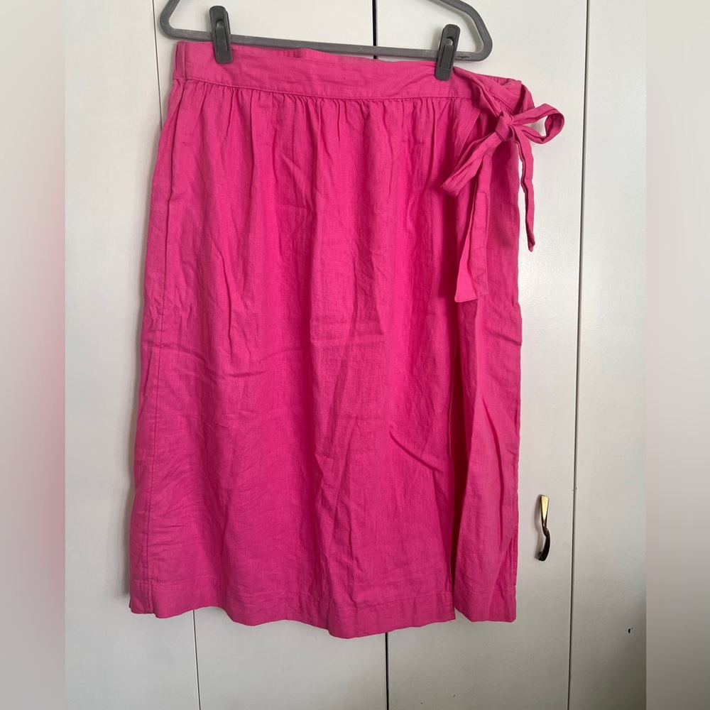 A New Day Linen-Blend Pink Skirt, size XXL